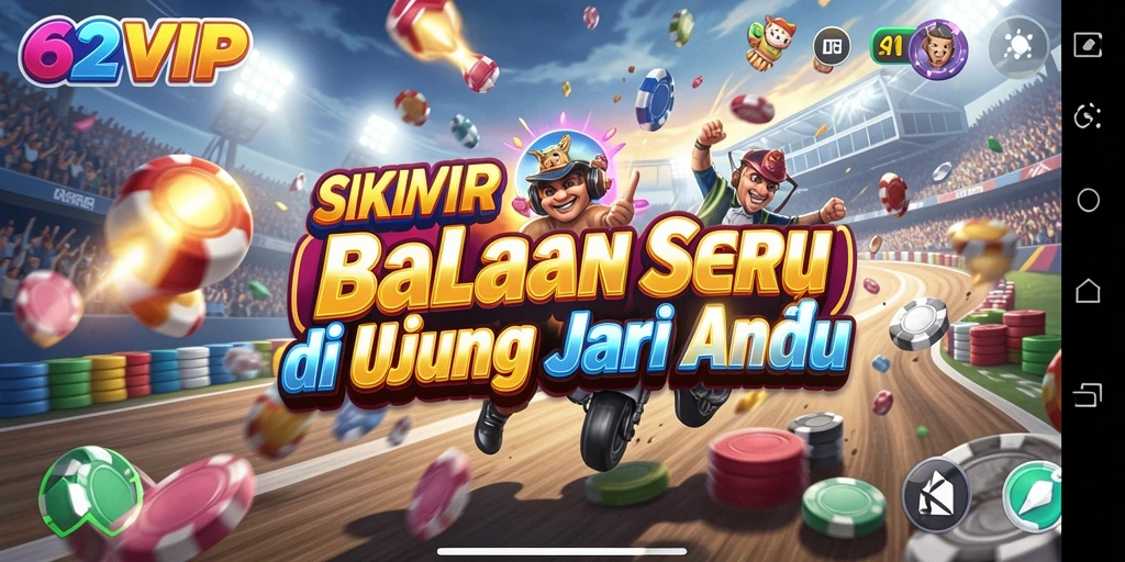 Tampilan seru gameplay Racing di 62VIP yang memacu adrenalin.