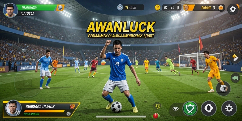 Tampilan gameplay seru dalam AWANLUCK yang menarik perhatian.