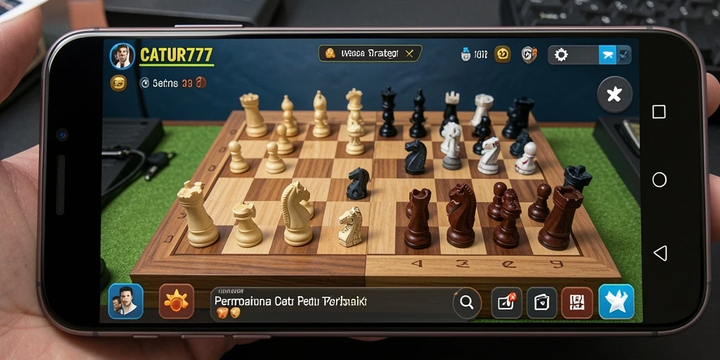 Tampilan gameplay seru dan kompetitif di CATUR777.