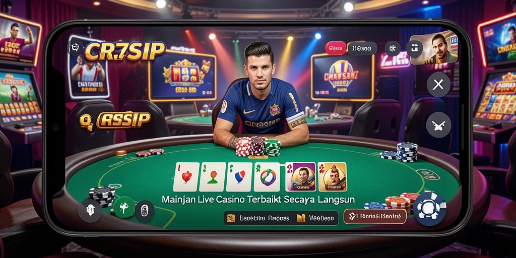 Tampilan menarik gameplay CR7SIP dalam live casino dengan dealer profesional.