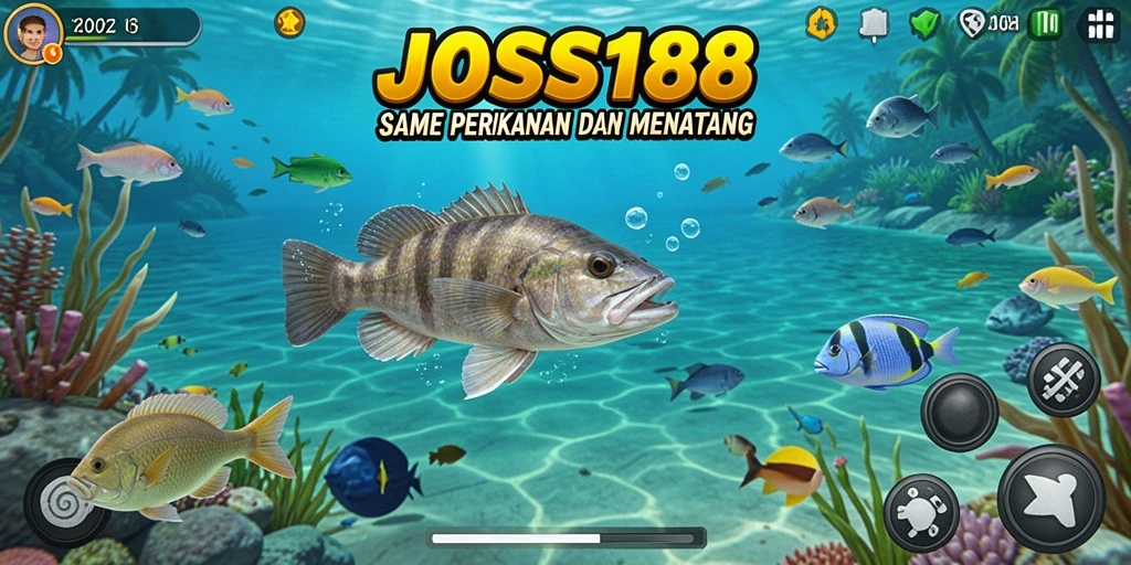 Tangkapan ikan yang menarik dalam gameplay JOSS188.