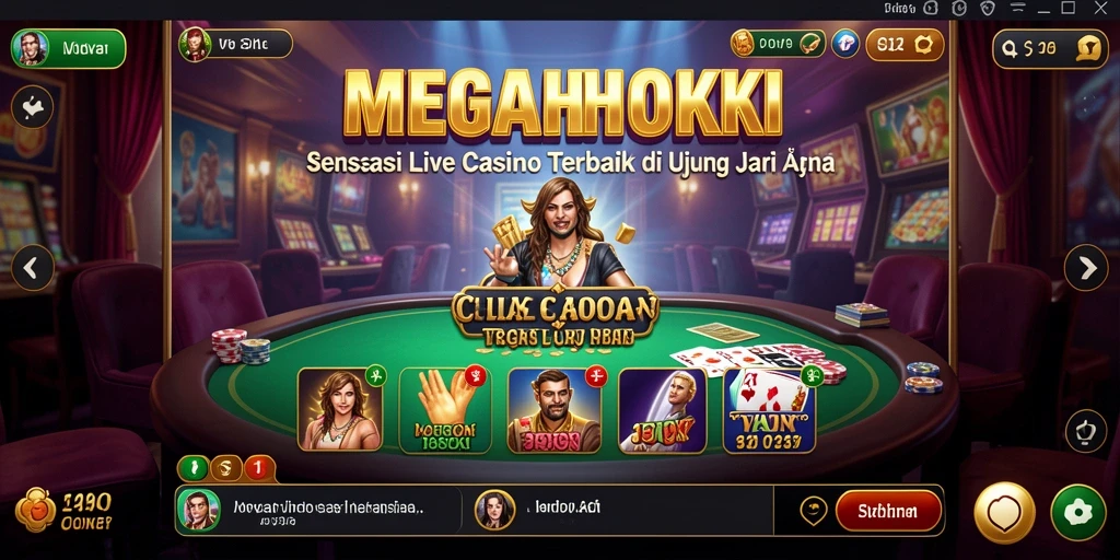Gameplay Live Casino yang menarik dan interaktif di MEGAHOKI.