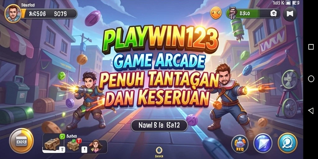 Screenshot PLAYWIN123 menampilkan momen seru dalam gameplay Arcade.
