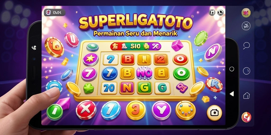Tampilan menarik dari gameplay Bingo SUPERLIGATOTO.